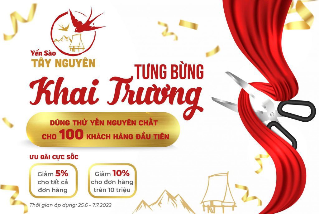 Tưng bừng khai trương shop Yến Sào mang thương hiệu YẾN SÀO TÂY NGUYÊN"